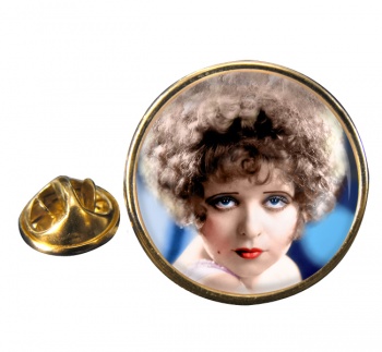 Clara Bow Round Pin Badge