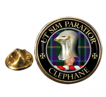 Clephane Scottish Clan Round Pin Badge