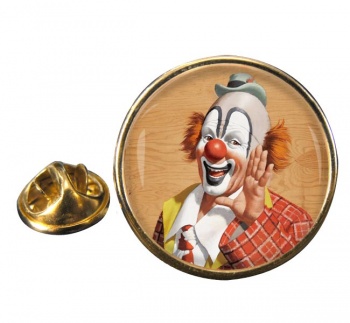 Clown Round Pin Badge