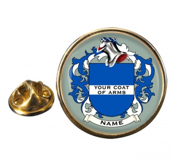 Any Name Coats of Arms Pin Badge