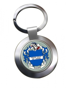 Any Name Coats of Arms Cufflinks Key Ring
