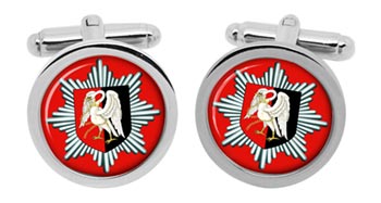 Buckinghamshire Fire and Rescue Service Cufflinks in Chrome Box