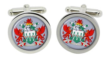 Mid and West Wales Fire Service Cufflinks in Chrome Box