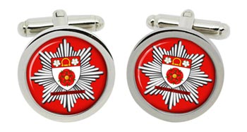 North Yorkshire Fire and Rescue Service Cufflinks in Chrome Box
