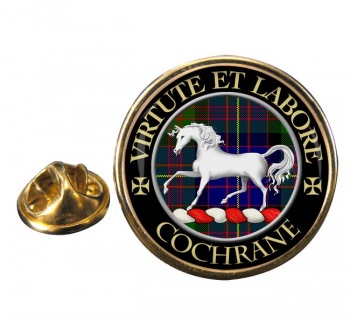 Cochrane Scottish Clan Round Pin Badge