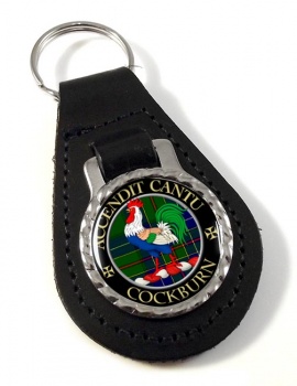 Cockburn Scottish Clan Leather Key Fob