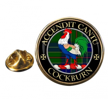 Cockburn Scottish Clan Round Pin Badge