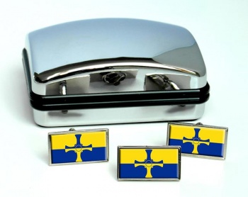 County Durham (England) Flag Cufflink and Tie Pin Set