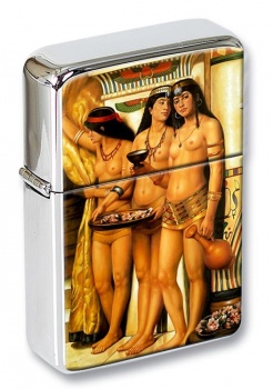 The Handmaidens of Pharaoh by John Collier Flip Top Lighter