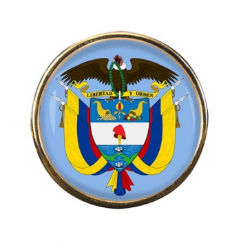 Colombia Round Pin Badge