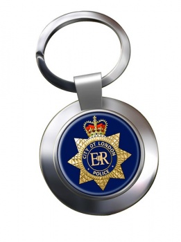 City of London Police Chrome Key Ring