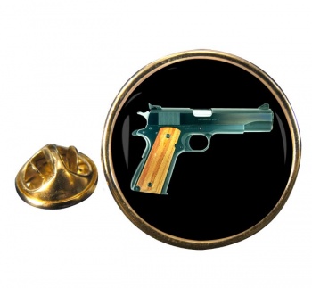 Colt M1911 Pistol Round Pin Badge