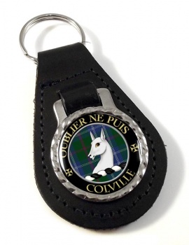 Colville Scottish Clan Leather Key Fob