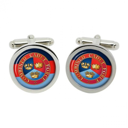 Combined Cadet Force (CCF) Cufflinks in Chrome Box