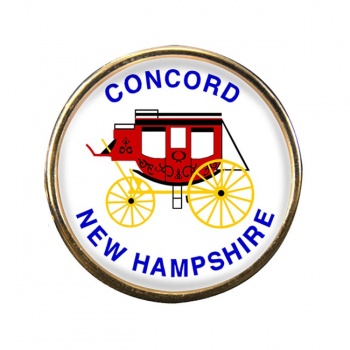 Concord NH Round Pin Badge