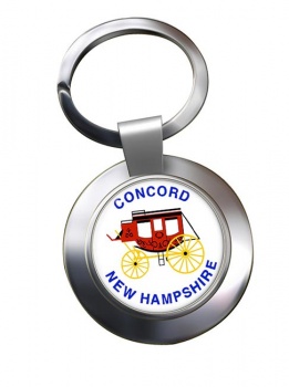 Concord NH Metal Key Ring