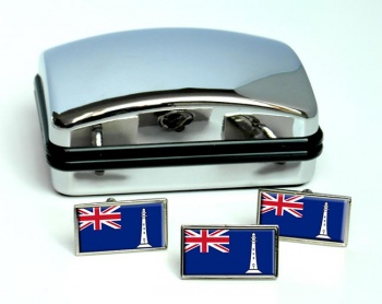 Commissioners of Northern Lighthouses Rectangle Cufflink and Tie Pin Set