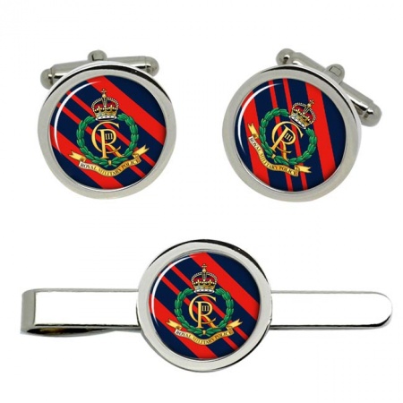 Corps of Royal Military Police (RMP), British Army CR Cufflinks and Tie Clip Set