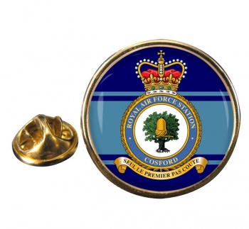 RAF Station Cosford Round Pin Badge