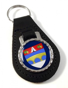 Courbevoie (France) Leather Key Fob