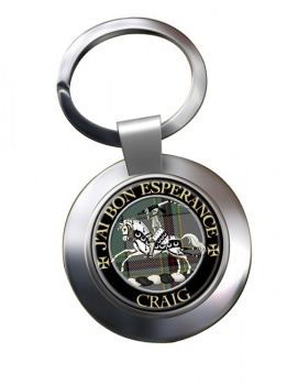 Craig French Scottish Clan Chrome Key Ring