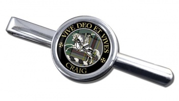 Craig Latin Scottish Clan Round Tie Clip