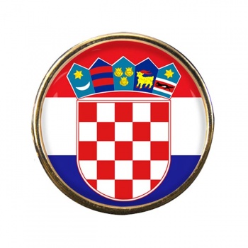 Croatia (Hrvatska) Round Pin Badge
