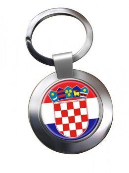 Croatia (Hrvatska) Metal Key Ring
