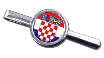 Croatia (Hrvatska) Round Tie Clip