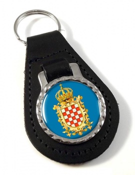 Kraljevina Hrvatska (Croatia) Leather Key Fob