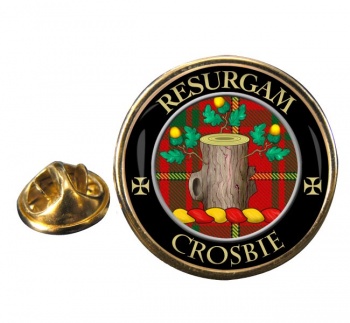 Crosbie Scottish Clan Round Pin Badge