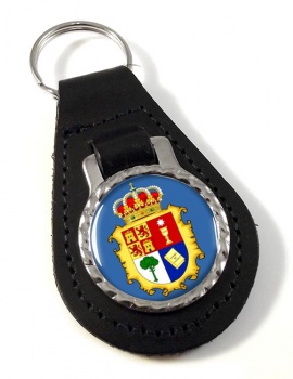 Cuenca (Spain) Leather Key Fob