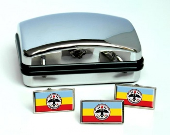 Cundinamarca (Colombia) Flag Cufflink and Tie Pin Set