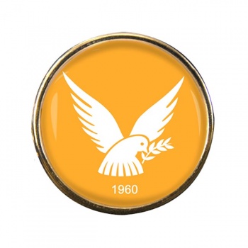 Cyprus Round Pin Badge