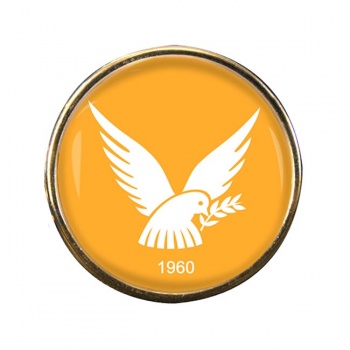 Cyprus Round Pin Badge