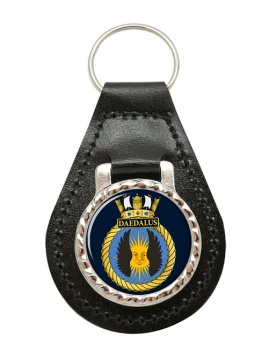 HMS Daedalus (Royal Navy) Leather Key Fob