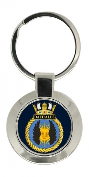 HMS Daedalus (Royal Navy) Chrome Key Ring