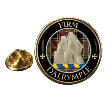 Dalrymple Scottish Clan Round Pin Badge