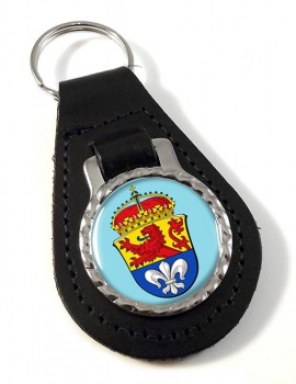 Darmstadt (Germany) Leather Key Fob