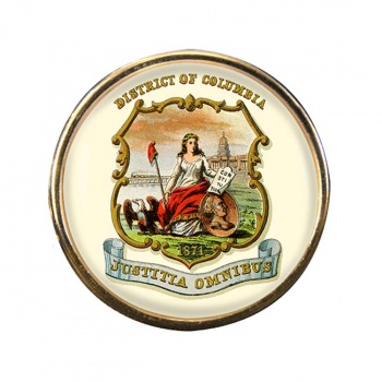 District of Columbia Round Pin Badge