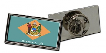 Delaware Flag Pin Badge