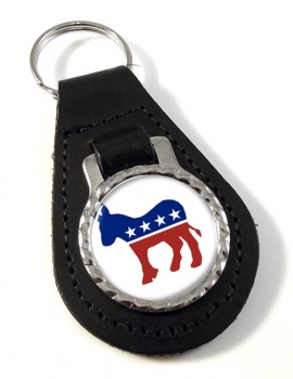 Democrats Leather Key Fob