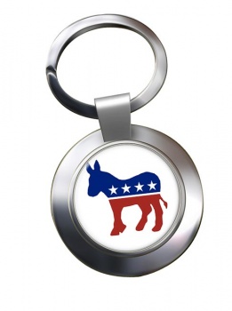 Democrats Chrome Key Ring
