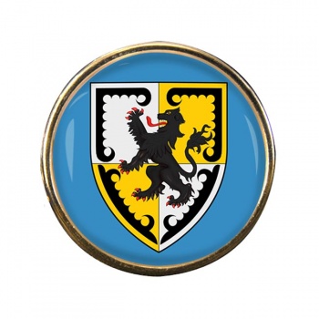 Denbighshire Round Pin Badge
