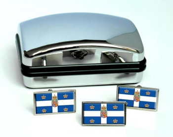 Kingdom of Denmark Flag Cufflink and Tie Pin Set