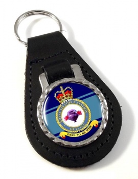 RAF Station Detling Leather Key Fob