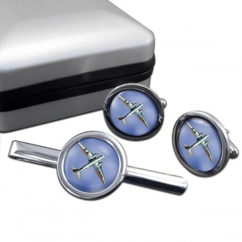 Douglas DC3 Dakota Cufflink and Tie Clip Set