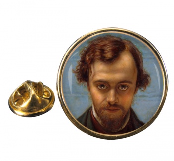 Dante Gabriel Rossetti Round Pin Badge