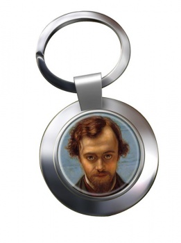 Dante Gabriel Rossetti Chrome Key Ring