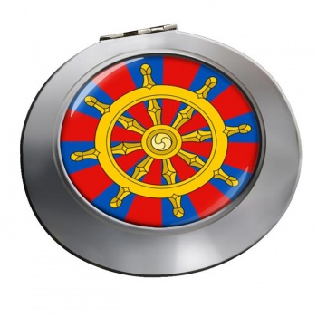 Dharmacakra Wheel of Dharma Chrome Mirror